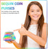 Prasacco 2 Pcs Sequin Coin Purses Reversible Sequin Mini Wallet with Kiss-Lock Closure Colorful Change Coin Purse Bag Handbags for Kids Girls Wome...