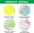 Upgraded Version 12 Clear Notes, 600 Sheets Waterproof Translucent Color Notes, Color PET Creative Sticker Fluorescent Film for Memo, Reading, Stu...