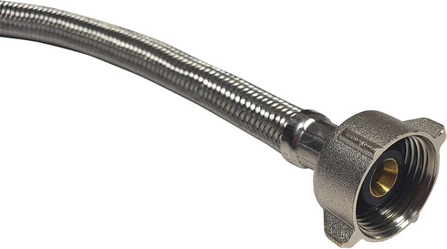 12" Stainless Steel Braided Toilet Supply Line 2 Pack (3/8 COMP x 7/8 BC)...