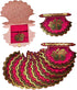 Shagun Envelopes (Pack of 10) Pankha Fan Shaped 2-fold Fancy Designer Set Money Cash Gift Envelope for Indian Wedding/Engagement/Diwali/Birthday/A...