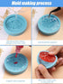 Lanstics 18-Piece Halloween Grip Molds - Ghosts, Monsters Pattern, Epoxy Resin, Silicone Top, Phone Holder, Stand Molds for DIY Crafts...
