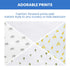 Delta Children 100% Cotton Flannel Baby Receiving Blankets for Girls and Boys – 30x30 Inches (Pack of 4), Safari Friends...