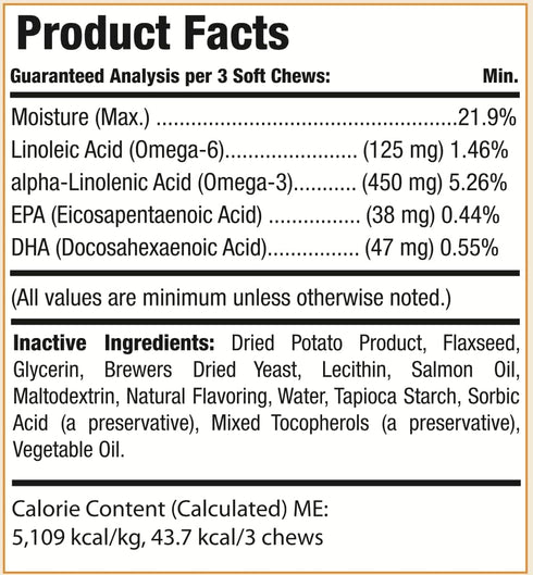 Salmon Oil for Dogs Skin and Coat by Larry | Dog Supplements for Itchy Skin & Allergy Relief | Omega 3, 4, DHA, & EPA for Skin, Coat, Bone, & Join...