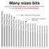 100 Pieces 0.3-1.6 mm Micro Mini Drill Bit Set Tiny Drill Bits Small Shank Full-Ground HSS Twist Drill High Speed Steel Boards Tiny Drill Bits for...