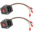 PNGKNYOCN 6A 250V Rocker Switch Power Socket Inlet Module Plug 10A Fuse with Indicator Light 18 AWG Cable 3 Pin IEC320 C14, for Household Applianc...