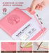 Blank Journal Notebook for Women Men, Pink A5 Unlined Journal for Writing Sketchbook, Hardcover Leather Unruled Jouranl Notebook for Work with 256...