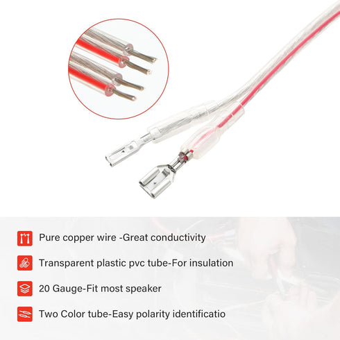RED WOLF Door Speaker Wiring Harness Adapter Select for VW Volkswagen 1999-2019 Golf/Beetle/Passat, 1999-2016 Jetta Aftermarket Car Door Speaker W...