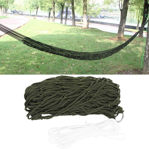 Outdoor Hammock, Camping Hammock Hammock Meshy Rope Hammock Sleeping Net Bed for Hiking Simple Nylon Net Hammock for...