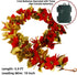Glintoper Christmas Poinsettia Garland, 5.9 FT Lighted Artificial Garlands with 36 Red Flowers, Battery Operated with Timer Poinsettia String Ligh...