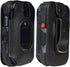 Nakedcellphone Fitted Series for Kyocera DuraXV Extreme, DuraXE Epic, DuraXA Equip Case, Black Vegan Leather Cover with [Built-in Screen Protectio...