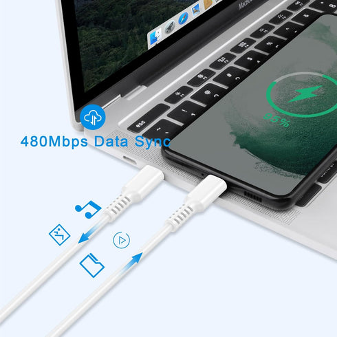 USB C Samsung Super Charger 25W Fast Charging Cable for Galaxy S23 Ultra S22 S21 S20 FE 5G S10 A14 A54 A53 A13 A24 A23 A03S Z Fold 4 Note 20,2Pack...