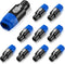 10 Pack NL4FC Speaker Adapter Connectors Cable Head, 4 Pole Audio Speaker Plug Twist Lock Compatible with Speakon, NL4FX, NLT4X, Adapter...