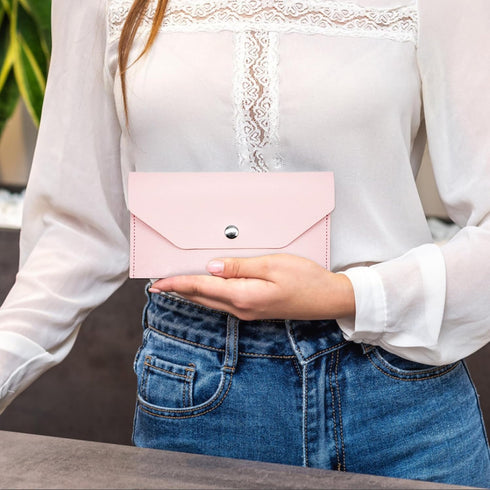 6 Pcs Cash Envelope wallets Reusable PU Leather Money Organizer for Cash Money Pouch Binder Organizer for Women Purses for Women on Holidays, Wedd...
