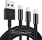 3 Pack Apple MFi Certified Charger Cable 6ft, Lightning to USB Cable Cord 6 Foot, 2.4A Fast Charging Apple Phone Long Chargers for iPhone 11/11Pro...