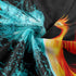 Fantasy Phoenix Tapestry, Water Ice and Fire Rising Phoenix Animal Anime Wall Hanging for Bedroom, Aesthetic Tapestry for Men Beach Blanket Colleg...