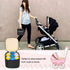 Teamoy Breastmilk Cooler Bag with Ice Pack, Baby Bottles Bag for up to 4 Large 5 Ounce Bottles Without Nipple, Perfect for Working Mom Mother, Bla...