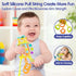 HOLA Montessori Toys for 1 year old Boy-Rattle Teething Toys Baby Toys 0-6 Months Baby Toys 6-12 Months, Silicone Pull String Toys Sensory Toys fo...