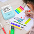 Mini Sticker Printer Inkless Thermal Sticker Maker Machine, Bluetooth Mini Pocket Printer with 5 Thermal Paper for Photo Journal Notes Study Home ...