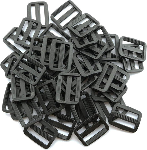 Tegg Triglide Slides 50PCS 1 Inch Plastic Triglides Slides for Belt Backpack and Bags...