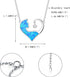 EVER FAITH 925 Sterling Silver Choker Necklace Dainty Tiny Opal Round/Heart Pendant Necklace Jewelry Gift for Women...
