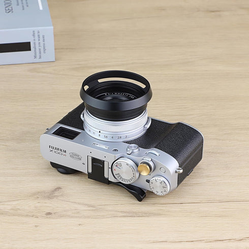 Haoge LH-X53B 3in1 Lens Hood with Adapter Ring with Cap Set for Fujifilm X100VI Fuji FinePix X70 X100 X100S X100T X100F X100V Camera Black replace...
