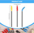 Hummingbird Feeder Parts Cleaning Brush Mini Nylon Brush Set (30, Red, Blue, Yellow)...
