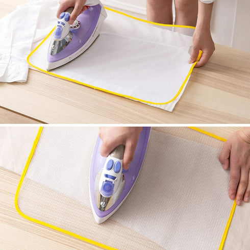 FineInno 5 Pcs Protective Ironing Scorch Mesh Cloth,Protective Ironing Pressing Pad,Protective Scorch Saving Mesh,Ironing Press Pad 23“ x 15"...