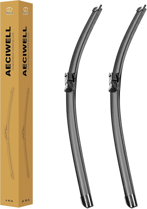 Factory Windshield Wiper Blade Wiper Set 24"+21" (Top Lock 19mm,Set of 2) Fits GMC Acadia,Chevy Traverse Malibu MK7, Land Rover Range Rover Evoque...