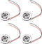 DMiotech 4 Pack 1W 8 Ohm 15mm Diameter Mini DIY Magnetic Speaker Internal Replacement Loudspeaker with Wire for Mobile Phone Black......