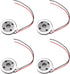 DMiotech 4 Pack 1W 8 Ohm 15mm Diameter Mini DIY Magnetic Speaker Internal Replacement Loudspeaker with Wire for Mobile Phone Black......
