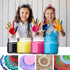 Plastic Pouring Strainers,Flower Acrylic Paint Strainers,Silicone Kitchen Sink Drain Basket for Painting Pouring Supplies and Creating Unique Patt...