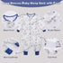 Baby Sleeping Bag with Feet, Summer Toddler Sleeping Sack with Legs Long Sleeves,Baby Wearable Blanket Sleep Sack 0.5 TOG (Seabird, 12-24 Months)...