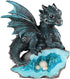 George S. Chen Imports Le Elegant 71581 Blue Medieval Baby Dragon with Crystal Egg Nest Decorative Figurine...