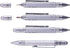 Troika CONSTRUCTION LILIPUT – PIP25/TI – Multitasking ballpoint pen (small) – Tool Pen– centimetre and inch ruler – slotted and Phillips screwdriv...