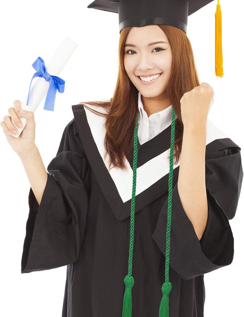Yaomiao 2 Pieces Graduation Cords Polyester Yarn 2025 Honor Cord with Tassel for Graduation Students(Green)...
