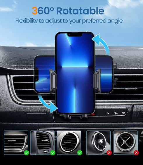 MOKPR Car Air Vent Clip for Diameter 0.67inch ?17mm? Joint Ball Cell Phone Holder for Car & Wireless Car Charger Mount......