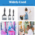 Falling in Art Silicone Paint Brush Set, Lined Edged Flexible Color Shapers, Flat Shaped Painting Tool for Water Based Acrylic Paints, Gouache, Oi...