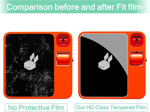 2 Pack Anti Blue Light Screen Protector Fit for Rabbit R1 AI Device, Anti Glare Rabbit R1 Screen Protector for Anti-Scratch...