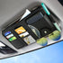 Car Sun Visor Organizer, Leather Pocket Organizer Sunglass Holder for Car Interior Accessories with Multi-Pocket Net Zipper (Black)...
