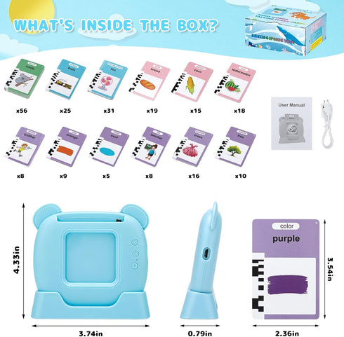 Sight Words Talking Flash Cards for 2 3 4 5 6 Year Old Boys Girls,Speech Therapy Toys Autism Toys Preschool Educational Toys...