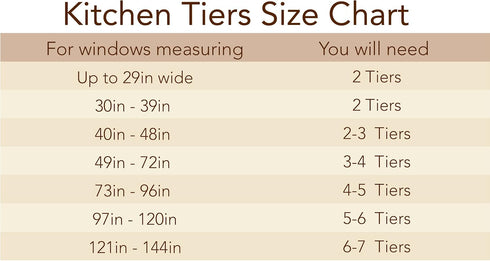 Elrene Home Fashions Taylor Embroidered Rod Pocket Kitchen/Cafe Tier Window Curtain Tiers, Set of 2, 30" x 24", Linen...