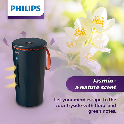 Philips OlfaPure 7300 Diffuser Cartridge - Jasmin - Includes Sweet Tones of Jasmin, Orange Blossom, and a Touch of Vanilla - Designed to Work with...