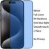 2 Pack Anti-Blue Tempered Glass Mirror Screen Protector Film for iPhone 15 Pro, 6.1 inch 9H Hardness Anti-scratch Full Covered (Blue)......