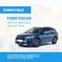 Left Driver Side View Heated Mirror Glass Replacement for 2012 2013 2014 2015 2016 2017 2018 Ford Focus Side Mirror Glass With Rear Holder Replace...
