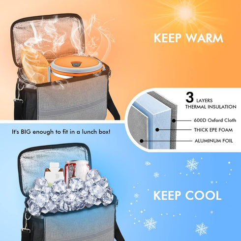 Large Bike Handlebar Bag, Bike Basket Front with Bike Phone Mount, Bike Cooler Scooter Road Mountain Bicycle Basket Cycling Accessories for Girl B...