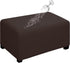 Easy-Going 100% Dual Waterproof Stretch Ottoman Cover Rectangle Folding Storage Stool Furniture Protector Soft Slipcover for Living Room with Elas...