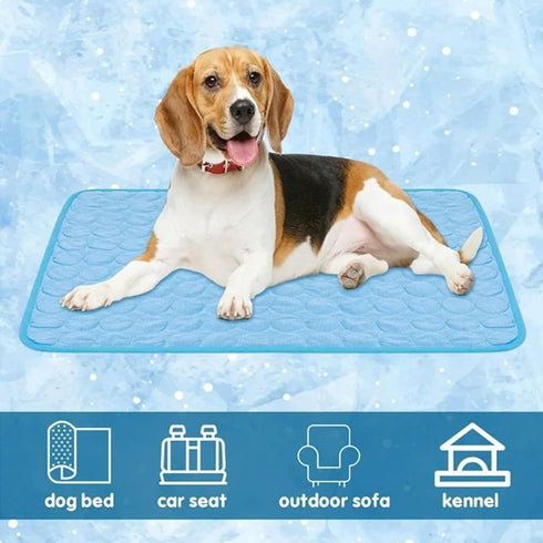 Dog Cooling Mat Cooling Pad Summer Pet Bed for Dogs Cats Kennel Pad Breathable Pet Self Cooling Blanket Dog Crate Sleep Mat Machine Washable...