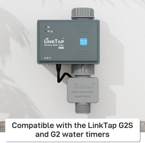 LinkTap Micro Flow Meter - Compatible with LinkTap G2S and G2 Water Timer, Ideal for Drip Irrigation (0.05-1.3 GPM)...