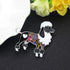 Enamel Floral Poodle Brooch Dog Pins for Backpacks Badges Clothing Bags Women Jewelry Gift...