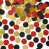 Glitter Confetti Circles Table Decoration and Wedding Party Decoration, 1.2’’ in Diameter (gold glitter, black, red,300pc)...